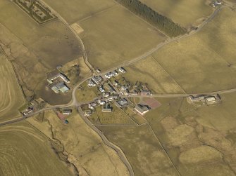 Oblique aerial view of the village, taken from the SE.