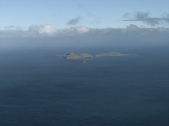 General oblique aerial view of the Shiant Islands, taken from the W.