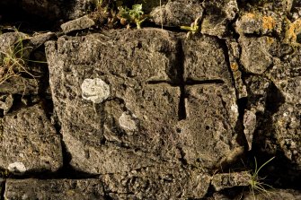 Detail of incised cross St Skae no 2