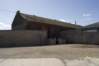 View of tram shed from N