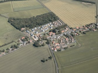 Oblique aerial view of the village, taken from the WSW.