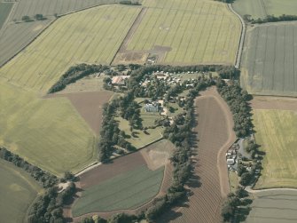 General oblique aerial view centred on the country house, taken from the SSE.
