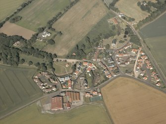 General oblique aerial view of the village, taken from the WNW.