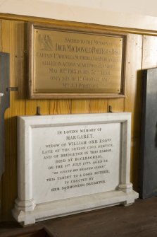 Interior. Gallery level. M Orr Memorial. Detail