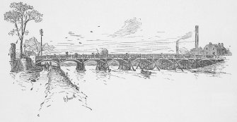 Digital image of engraving, inscribed 'Dalmarnock Bridge'.