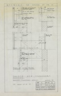 Ground floor plan of stair hall.