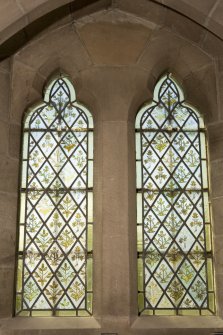 Interior. View of stained glass window