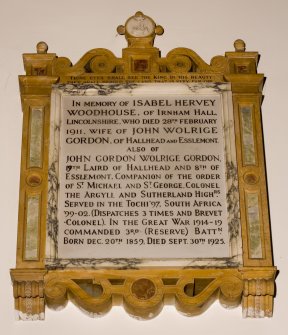 Interior. View of memorial