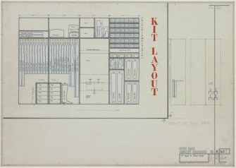 Officers' Mess (Block H).
Detail of kit layout for officers' rooms.