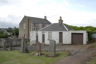 View from NE showing church and bothy