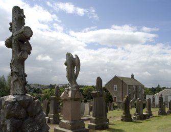 View from ENE showing church in distance