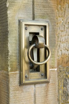 Detail of bell pull at front door