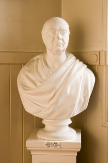 Interior. Detail of bust of Dr Kidd