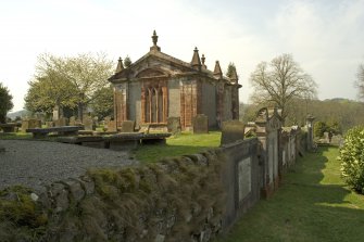 General view from churchyard to north east.
