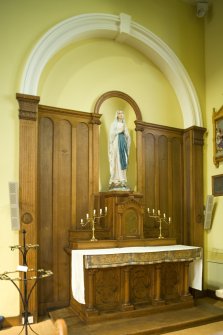 Interior. View of North transept, Lady Chapel altar