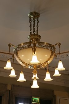 Interior. Ground floor, lobby, ceiling-light fitting