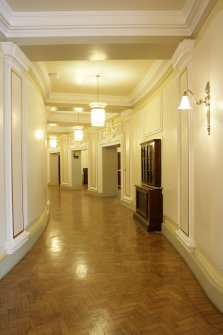 Interior. Ground floor, corridor, view from SE