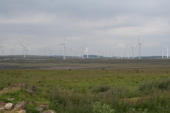 General view of windfarm, Blacklaw A, Lanarkshire.