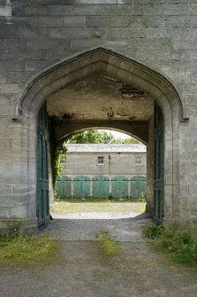 Entrance gate. View from north
