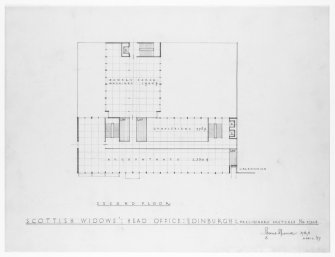 Preliminary sketch second floor plan.