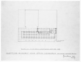 Preliminary sketch attic floor plan.