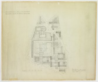 Preliminary layout plan for University of Edinburgh development.