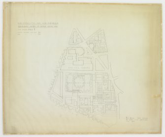 Preliminary layout plan for stage 5 of University of Edinburgh development.