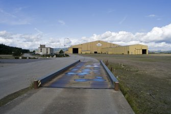 View of weighbridge at main entrance to yard.