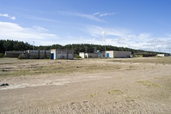 View from E of sub-station and water treatment facilities on SW side of the yard.