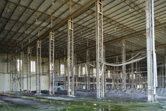 Interior.  View from E within Deck Assembly building.