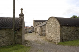 View of steading from path to E