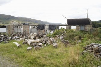 North west range of steading, view from SE