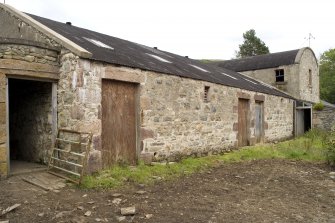 Main block of steading, view from W