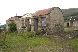 Arched roof building, view from S