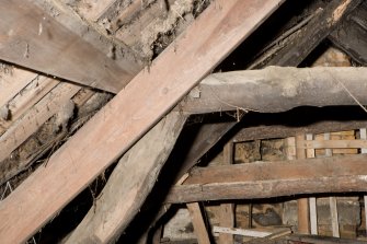 Interior. Detail of roof structure