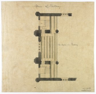 Plan showing gallery.