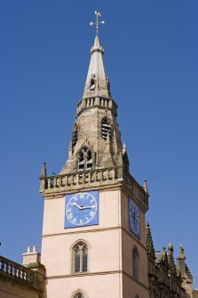 Detail of clock and spire