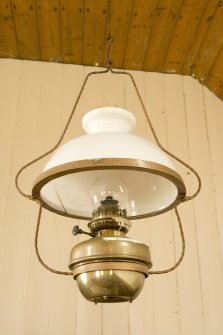 Interior. Detail of oil lamp