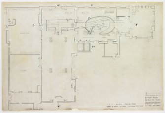 London, Victoria Street, Army and Navy Stores, 3rd floor exhibition site.
Floor plan.