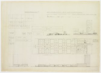 Sketch perspectives, plans, and elevations.