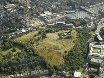 Oblique aerial view centred on the observatories, monuments and offices, taken from the NE.