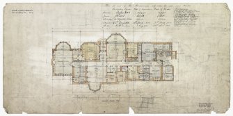 Digital image of drawing showing ground floor plan.