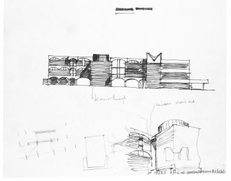 Sketch elevation of Falmer House.