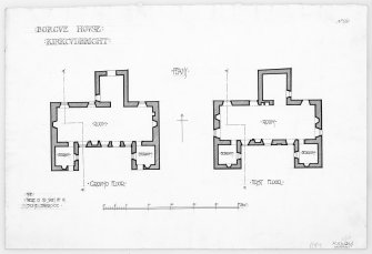 Plan of ground and first floor.