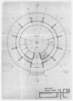 Revised ground floor plan of Meeting House.