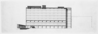 Newcastle-upon-Tyne, Kings College.
Sketch elevation of Physics Building.