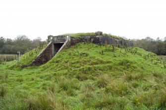 View.  Showing concrete and brick magazine and earth covering from S.