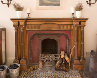 Interior. Ground floor. Drawing room. Fireplace. Detail