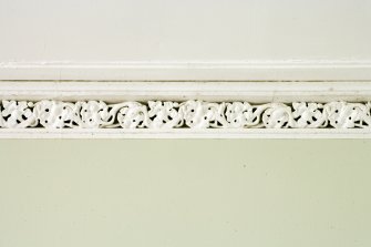 Interior. Ground floor. Front Hall cornice. Detail