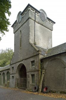 Clock Towerand entrance arch. View from S